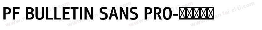 PF BULLETIN SANS PRO字体转换